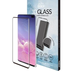 Eiger - Galaxy S10 Plus Protection écran 3D GLASS EDGE -Mobilemania Magasin protection ecran verre trempe eiger 3d glass edge samsung galaxy s10 plus 2