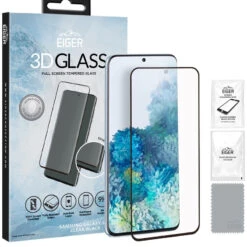Protection écran Verre Trempé Eiger 3D GLASS Edge Samsung Galaxy S20/S20 5G -Mobilemania Magasin protection ecran verre trempe eiger 3d glass edge samsung galaxy s20s20 5g 2