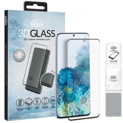 Protection écran Verre Trempé Eiger 3D GLASS Edge Samsung Galaxy S20/S20 5G Plus -Mobilemania Magasin protection ecran verre trempe eiger 3d glass edge samsung galaxy s20s20 5g plus 2