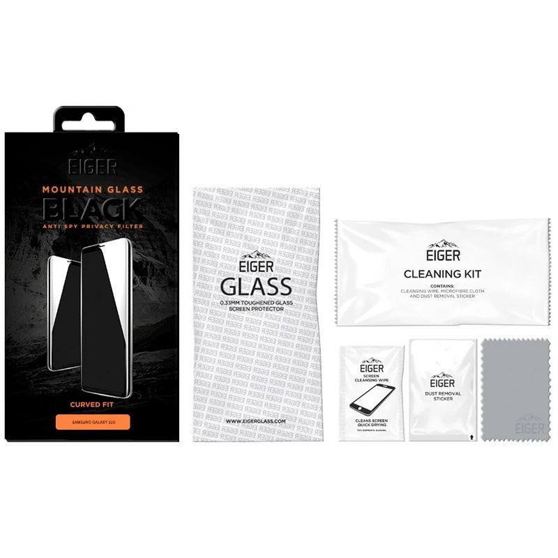 Protection écran Verre Trempé Eiger 3D GLASS PRIVACY Samsung Galaxy S20/S20 5G 6 Protection écran Verre Trempé Eiger 3D GLASS PRIVACY Samsung Galaxy S20/S20 5G – Image 4