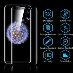 Protection écran Verre Trempé Intégrale ESR Avec Contour Samsung Galaxy S9 Plus Noir