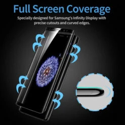 Protection écran Verre Trempé Intégrale ESR Avec Contour Samsung Galaxy S9 Plus Noir -Mobilemania Magasin protection ecran verre trempe integrale esr avec contour samsung galaxy s9 plus noir 4