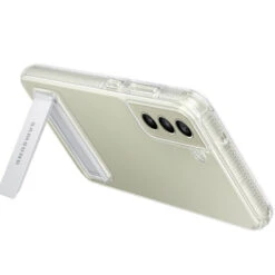 Samsung - Galaxy S21 FE 5G Coque Rigide Clear Standing EF-JG990C Transparente -Mobilemania Magasin samsung galaxy s21 fe 5g coque rigide clear standing ef jg990c transparente 3