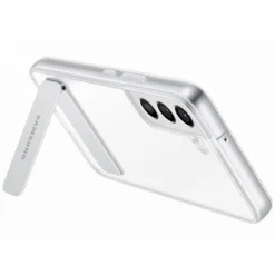 Samsung - Galaxy S22 5G Coque Rigide Clear Standing EF-JS901CT Transparente -Mobilemania Magasin samsung galaxy s22 5g coque rigide clear standing ef js901ct transparente 5