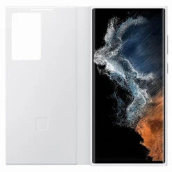 Samsung - Galaxy S22 Ultra 5G Etui Folio Smart Clear View EF-ZS908C -Mobilemania Magasin samsung galaxy s22 ultra 5g etui folio smart clear view ef zs908c 3